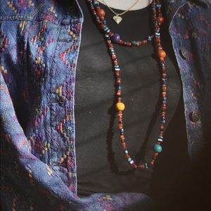 Embroidered flowers jean jacket